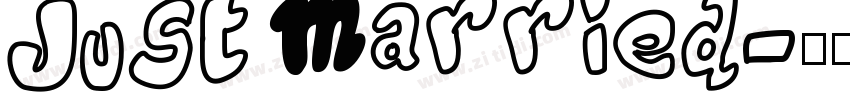 Just married字体转换